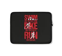 Housse Ordinateur Portable Triathlon Course Multisports Course Natation Vélo Course À Pied Ordinateur Portable Sacoche Antichoc Étanche Sacoche Ordinateur 15In, pour Femmes, Netbook