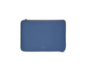 Housse ordinateur portable Tucano Doppio 14 pouces Bleu néoprène 4 mm à double compartiment