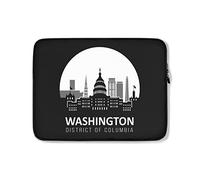Housse Ordinateur Portable Washington DC Sacoche Ordinateur Antichoc Étanche Pochette De Protection Laptop Sleeve 15In, pour Femmes, Netbook