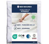 Housse Oreiller 50 x 70, Anti Punaise de Lit et Anti Acarien, Protection Intégrale Microtext®, Tissage 1016 Fils/cm² Certifiée ISO 21326:2019 et Oeko TEX