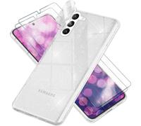 Housse pailletée pour Samsung Galaxy S23, 2x verre d'écran & protection pour appareil photo Transparent