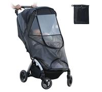 Housse Pare-Soleil Pour Poussette Bébé De 0 À 4 Ans - Ajustement Universel, Protection Uv, Fenêtres Haute Définition, Double Fermeture Éclair, Sac De Rangement