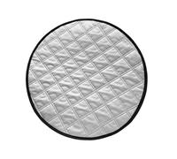 Housse Pare-Soleil Volant 3 Couches Isolation, 43 x 43 cm Pare-Volant Protection Contre UV, Couvre-Volant Antichaleur Pliable Léger, pour Voiture, Utilisation Quotidienne et Stationnement Extérieur