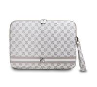 Housse PC - DKNY - Élégante - Beige - Motifs à Carreaux et Rayures - 13/14 pouces