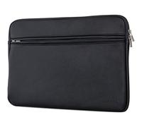 Housse pc Portable CASEZA Boston en Cuir PU MacBook Air & Pro 13 Noir - Chemise en Cuir végétalien pour Notebook 13" - Pochette Convient au Surface Book - Douce Protection & Style Classique