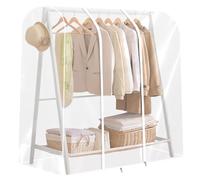 Housse Penderie H 150 cm Housse Penderie Vetement avec Fermeture Éclair Housse de Protection Vetement Robuste pour Cintre au Sol Costume Robe Veste Chemise (150cm)