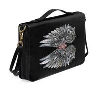 Housse Personnalisable for Bibles, Manuels Scolaires, Sac Pratique for Ranger Des Livres Housse De Protection Portable for Ordinateur Portable Idéale for Les Voyages, Les Études(Pattern B,28.5CM)