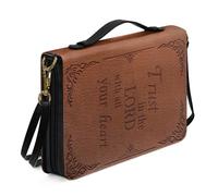 Housse Personnalisable for Bibliques, Cahiers, Sac Pratique for Ranger Des Livres Housse De Protection Portable for Manuels Scolaires Idéale for L'église Et Les Trajets Quotidiens(Pattern K,25.9CM)