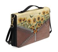 Housse Personnalisable for Bibliques, Cahiers, Sac Pratique for Ranger Des Livres Housse De Protection Portable for Manuels Scolaires Idéale for L'église Et Les Trajets Quotidiens(Pattern H,30.5CM)