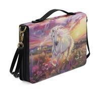 Housse Personnalisable for Bibliques, Manuels Scolaires, Sac Pratique for Ranger Des Livres Housse De Protection Portable for Ordinateur Portable Idéale for Un Usage Quotidien(Pattern B,28.5CM)