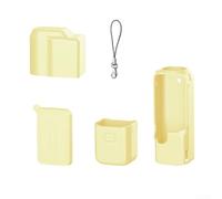 Housse Personnalisée pour Osmo Pocket 4 Accès Complet(Yellow) | Silicone flexible, léger, résistant pour usure, longue durée, protection action camera