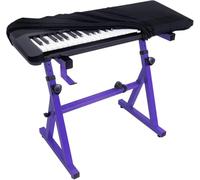 Housse Piano 61 Touches pour Casio CTK-710 | Housse pour clavier de piano 61 touches; bord élastique et bloque-cordon; lavable et pliable, tissu peluche doux à poil court