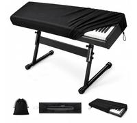 Housse Piano 61 Touches pour Korg EK-50 2018-2023 2024 2025 2026+ | Élastique Bord Protection électronique Clavier Piano | Cordon Réglable | Sac de Rangement Inclus | Anti Poussière Lavable