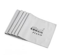 Housse Piano 88 Touches Protection Clavier Piano Numérique Tissu Oxford Résistant Poussière Couverture Universelle Clavier Électronique Bordure Grise Élégante Accessoire Musique Pratique Maison Studio