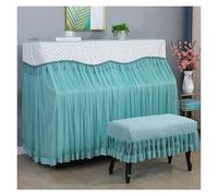 Housse piano dentelle volant Piano couverture complète demi-ouvert princesse dentelle poussière moderne Simple tabouret en tissu(Color 6,153x35cm 38x58cm)