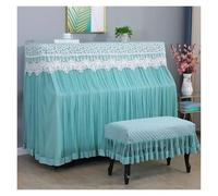 Housse piano dentelle volant Piano couverture complète demi-ouvert princesse dentelle poussière moderne Simple tabouret en tissu(Color 3,153x35cm 38x78cm)