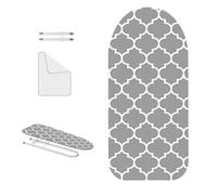 Housse Planche A Repasser M Housse Table À Repasser Convient Aux Planches À Repasser De 52x11cm Couverture Planche À Repasser Avec 2 Attaches(Dark gray)