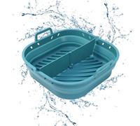 Housse pliable pour Airfryer, revêtements en silicone pour friteuse à air - de cuisson réutilisable anti-adhésive pour friteuse à air - Revêtements Airfryer avec bord