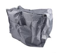 Housse pliable pour soudeur MIG pour rangement protecteur - Étui en taffetas de polyester étanche et anti-poussière avec poche avant, 47 x 28 x 37 cm (noir/gris)