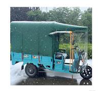 Housse pliable pour tricycle électrique, bâche imperméable avec tirettes de fermeture éclair, auvent toutes saisons avec bandes d'avertissement de sécurité