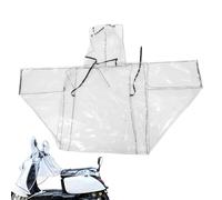 Housse Pluie Vélo Électrique, Poncho Transparent Universel, Léger Résistant Vent, Anti-Poussière Étanche, Coupe-Vent Guidon Cadre, Protection Hiver Temps Froid Hommes Femmes
