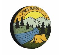 Housse Pneu Universelle Couvre Pneus Je Déteste Les Gens Résistantes Housse Roue De Secours pour Auto Accessoires Camion 16 inch