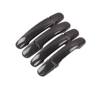 Housse Poignée Portière Compatible Avec Ford Pour Transit Pour Custom 2013-2023 Ensemble D'accessoires De Garniture De Couvercle De Poignée De Porte Extérieure De Voiture(Carbon fibe)