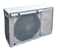 Housse Pompe a Chaleur Piscine, Cache Clim Exterieur, Tissu Oxford 600D, Conception Couvrante, Adaptées a Toutes Les Saisons(Silver,84x59x32CM/33x23x12IN)