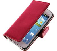Housse Portefeuille Samsung Galaxy Core - Etui Clapet Support Rouge