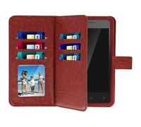 Housse Portefeuille Smartphone - AVIZAR - Universel - Éco-cuir - 6 Porte-cartes - Aimantée
