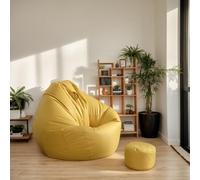 Housse Pouf Jeu sans Rembourrage Velours Épaissi Extensible Lavable Couleur Unie Conception Fermeture Glissière Douce Adolescents Chambre Adulte Patio Utilisation,E,100 * 110cm