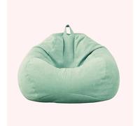 Housse Pouf Seule Velours Doux Extensible Lavable Épais sans Rembourrage Couleur Unie Fermeture Éclair Beanbag Chair Adult Bean Bags Adult,L,70 * 80cm