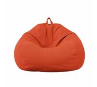 Housse Pouf Seule Velours Doux Extensible Lavable Épais sans Rembourrage Couleur Unie Fermeture Éclair Beanbag Chair Adult Bean Bags Adult,J,110 * 120cm