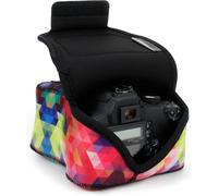 Housse pour Appareil Photo Reflex numérique avec Protection en néoprène, Boucle de Ceinture Holster ¿ Compatible avec Canon EOS Rebel T7, 850D, Nikon D3500, D5600, et Plus.[G964]