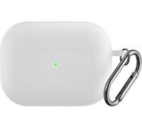 Housse pour Apple AirPods Pro 2 Silicone Case Cover Etui Bumper Housse de protection blanche