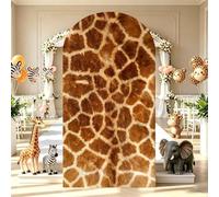 Housse pour arche à motif léopard housse arche à motif girafe bannière en tissu extensible ajustée cérémonie remise diplôme anniversaire mariage mariage anniversaire fête prénatale et décoration fête