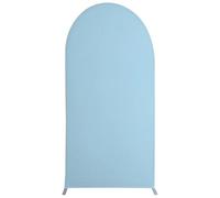 Housse pour Arche de Mariage Arche de Mariage, fête, Festival, Ensemble d'écran élastique en élasthanne, décoration Banquet, Section Tissu, étagère Forme U (sans étagère)(Sky Blue,220X120cm)