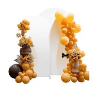 Housse pour Arche de Mariage Housse d'arche de Mariage en élasthanne, Housse Support ajustée for fête d'anniversaire, cérémonie, décoration(White,180x80cm(6FT))