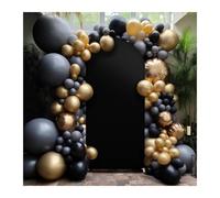 Housse pour Arche de Mariage Housse d'arche de Mariage en élasthanne, Housse Support ajustée for fête d'anniversaire, cérémonie, décoration(Black,180x80cm(6FT))