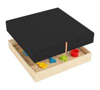 Housse pour bac à Sable AIYAPLAY, Housse carrée pour bac à Sable, imperméable, Anti-poussière, Protection UV, auvent pour avec Cordon et Bande élastique pour, Meubles et