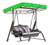 Housse pour balancelle, Auvent pivotant de remplacement, couverture supérieure imperméable for 2/3 places, multicolore, plusieurs tailles(Green1,65*45*6in/164*114*15cm)