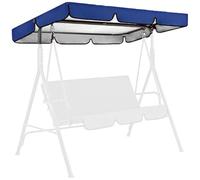 Housse pour balancelle, Housse de rechange for auvent pivotant 2/3 places Oxford 600D imperméable, tailles multicolores(Blue,75*52*6in/190*132*15cm)