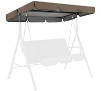 Housse pour balancelle, Housse de rechange for auvent pivotant 600D, imperméable, for 2/3 places, multicolore, plusieurs tailles(Coffee,65*45*6in/164*114*15cm)
