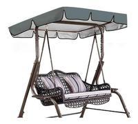 Housse pour balancelle, Housse de rechange for auvent pivotant imperméable, multicolore, plusieurs tailles(Grey,75x52x6in/190x132x15cm)