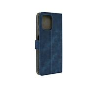 Housse pour Blackview A96 Clapet Effet Brossé Portefeuille et Support Bleu nuit