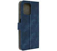 Housse pour Blackview A96 Clapet Effet Brossé Portefeuille et Support Bleu nuit