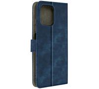 Housse Pour Blackview A96 Clapet Effet Brossé Portefeuille Et Support Bleu Nuit