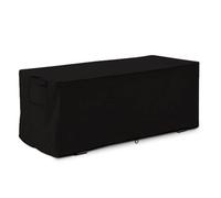 Housse pour boîtes de rangement de jardin - 123 x 62 x 55 cm - Imperméable - Résistante à l'hiver - Tissu Oxford 210D - Housse de protection pour coffre de terrasse - Coupe-vent et anti-poussière