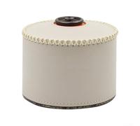 Housse pour bouteille de gaz d'extérieur en cuir végétal durable avec design respirant pour une protection sûre et un aspect rétro (beige court, 230 ml)