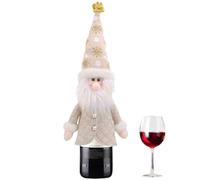 Housse pour Bouteille de vin - Housse en Forme de de Noël, Embout de Bouteille de bière, décoration Festive réutilisable, décoration de Noël | Merveilleux Festif pour Repas, fête, etc